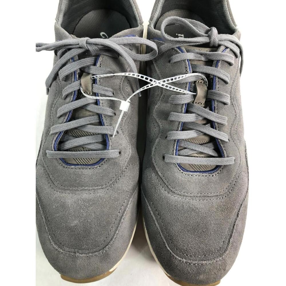 OluKai Koheo Men Size 12 Charcoal Gray Suede Collapsible Drop-In Heel Shoes $160 - Picture 9 of 9